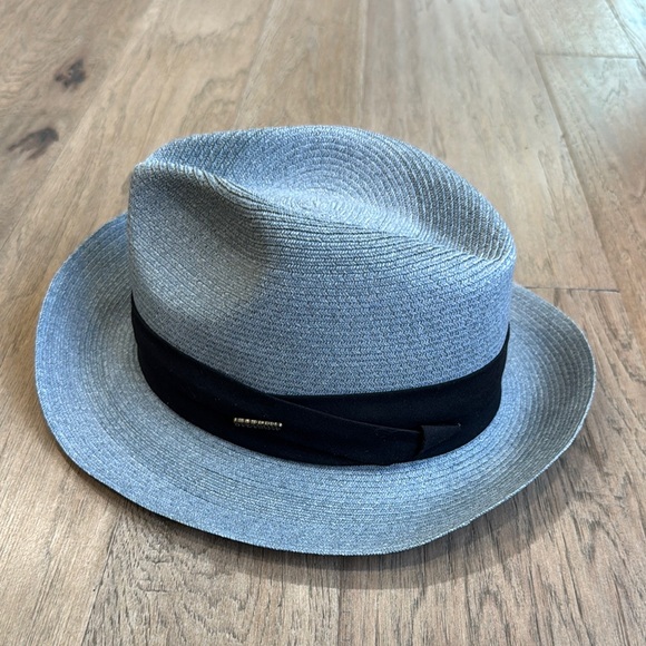 Vintage Stetson Gray Fedora Hat with Black Band